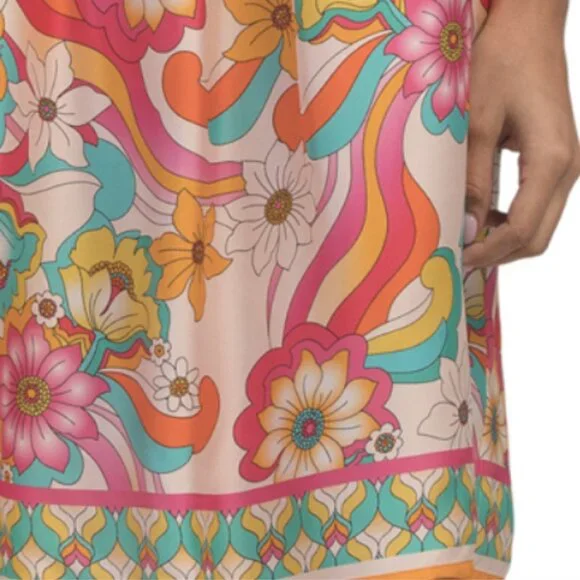 johnny was barbara mini dress Johnny Was Barbara Printed Silk Minidress